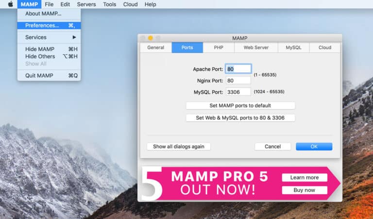 mamp for mac port 8888 already in use